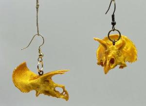 Real Diceratops Earrings by DPSCOOP - Jurassic Never Looked So Good!