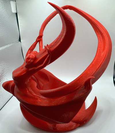 A Dancing Red Wine Holder