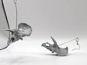 Real Diceratops Earrings by DPSCOOP - Jurassic Never Looked So Good!