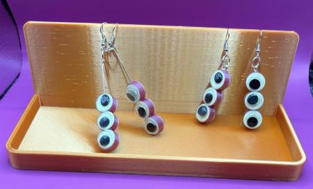 Chic Googly Eye Earrings that Glow in the Dark by DPS COOP - Fun Festival and Night Life Accessory