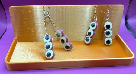 Chic Googly Eye Earrings that Glow in the Dark by DPS COOP - Fun Festival and Night Life Accessory