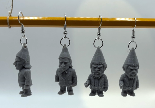 Pulp Fiction Gnome Earrings