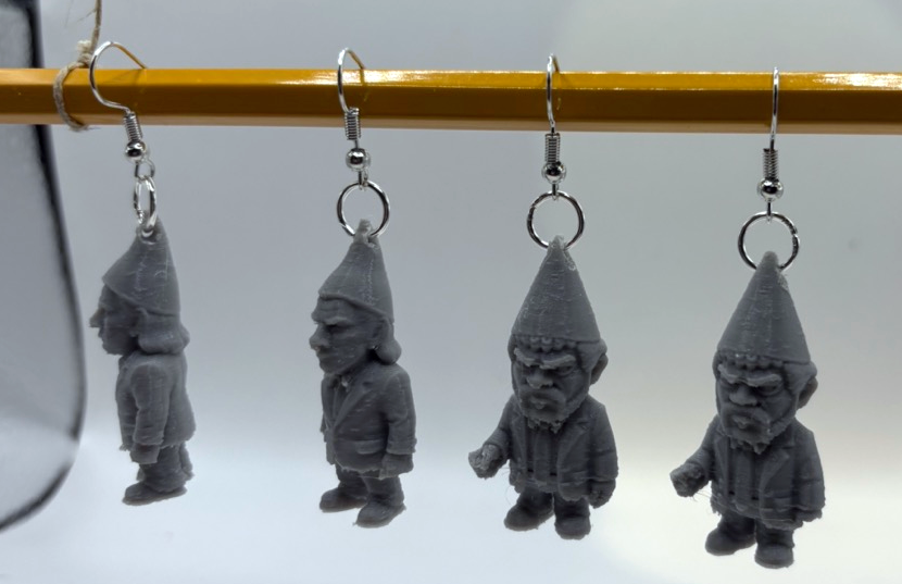 Pulp Fiction Gnome Earrings