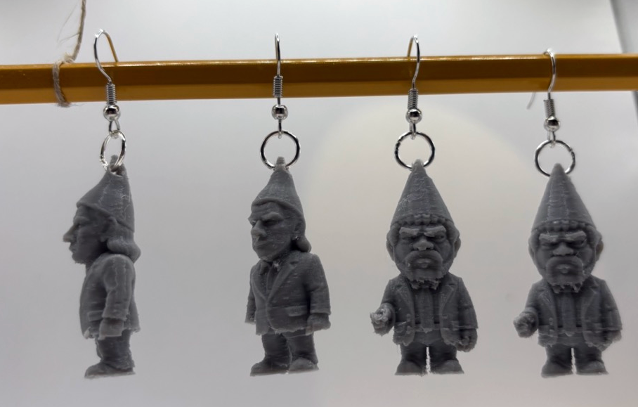 Pulp Fiction Gnome Earrings