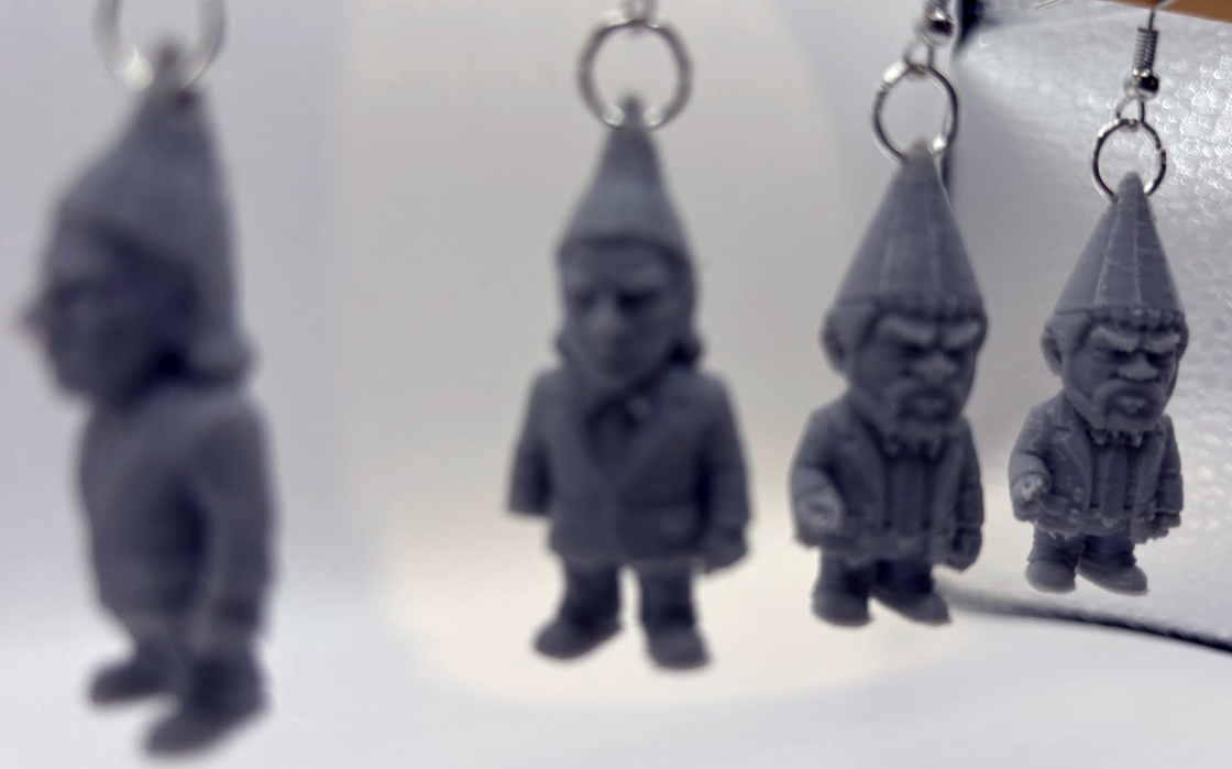 Pulp Fiction Gnome Earrings