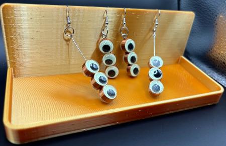 Chic Googly Eye Earrings that Glow in the Dark by DPS COOP - Fun Festival and Night Life Accessory