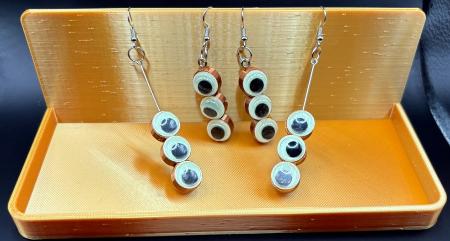 Chic Googly Eye Earrings that Glow in the Dark by DPS COOP - Fun Festival and Night Life Accessory