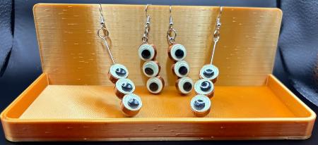 Chic Googly Eye Earrings that Glow in the Dark by DPS COOP - Fun Festival and Night Life Accessory