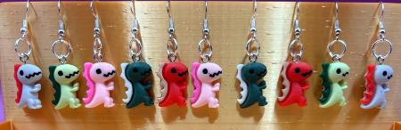 Fun Dinosaur Inspired Earrings by DPSCOOP - Roar and Represent Today!