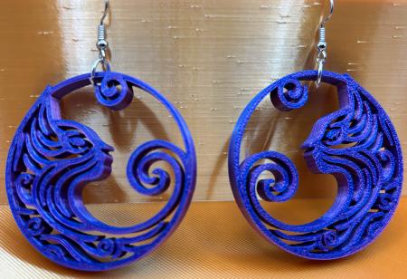 BOHO Filagree Cat Hoop Earrings by DPSCOOP - Show Your Elegance and Innovation with these Jewels