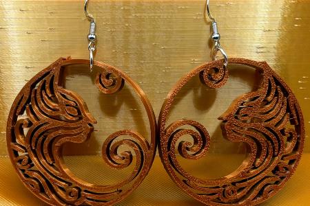 BOHO Filagree Cat Hoop Earrings by DPSCOOP - Show Your Elegance and Innovation with these Jewels