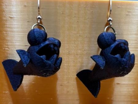 Cute, Aggressive and Adorable Piranha Earrings by DPSCOOP!