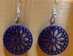 Stylish and Detailed Rose Window Earrings by DPSCOOP