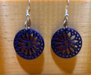 Stylish and Detailed Rose Window Earrings by DPSCOOP