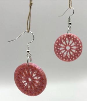 Stylish and Detailed Rose Window Earrings by DPSCOOP
