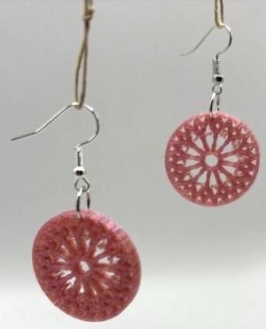Stylish and Detailed Rose Window Earrings by DPSCOOP