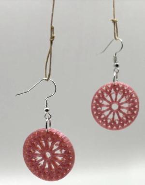 Stylish and Detailed Rose Window Earrings by DPSCOOP