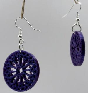 Stylish and Detailed Rose Window Earrings by DPSCOOP