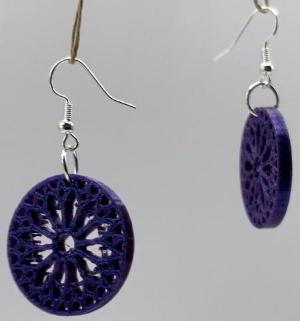 Stylish and Detailed Rose Window Earrings by DPSCOOP