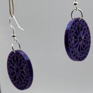 Stylish and Detailed Rose Window Earrings by DPSCOOP