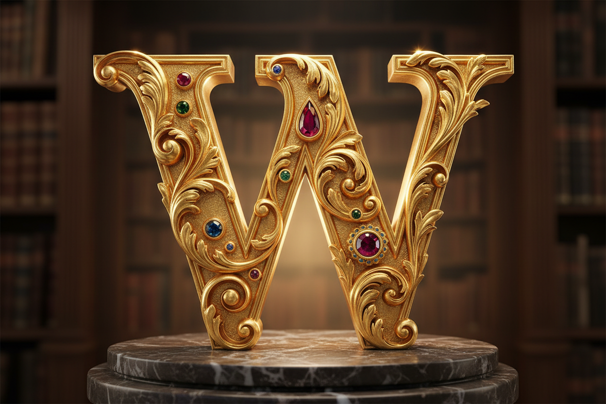 A Gilded W