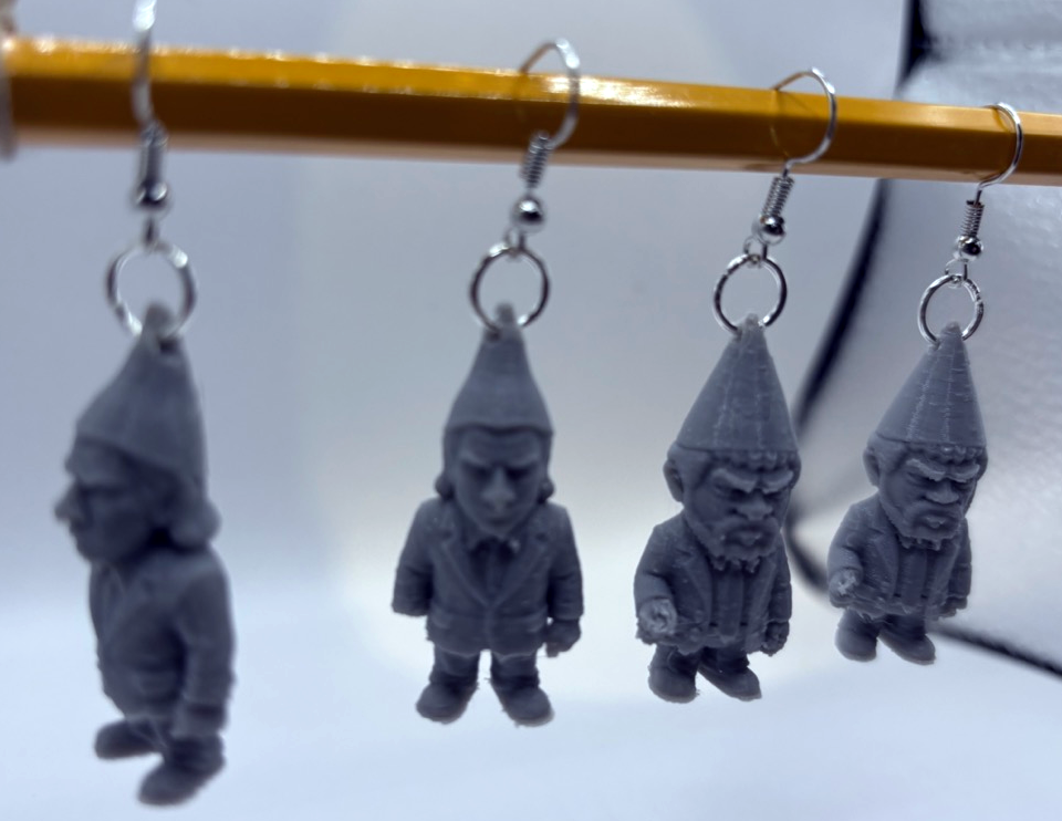 Pulp Fiction Gnome Earrings