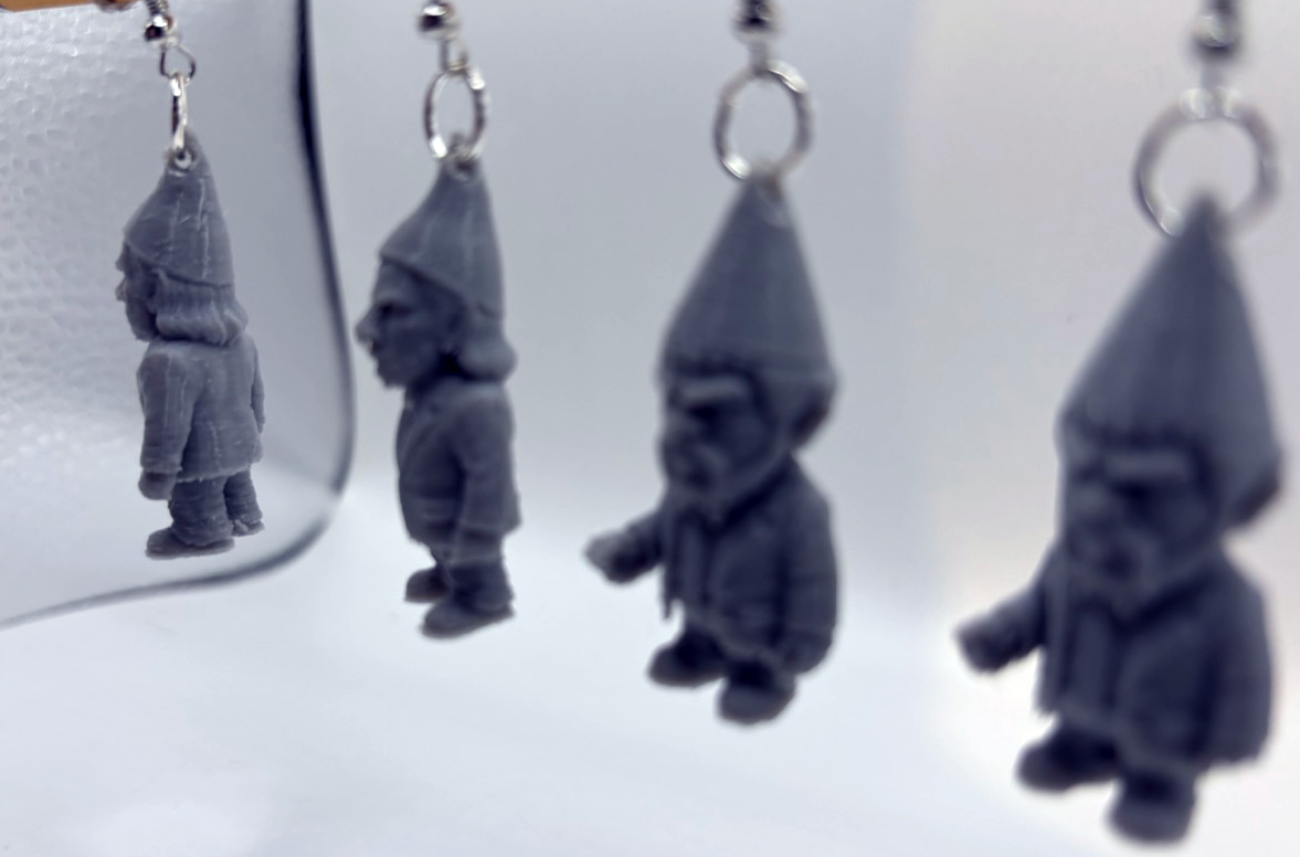 Pulp Fiction Gnome Earrings